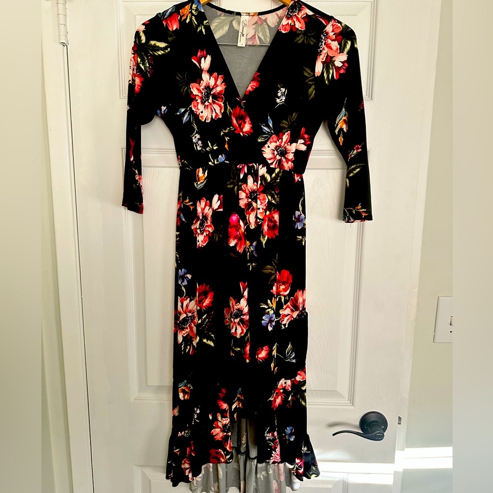Maternity high low dress
